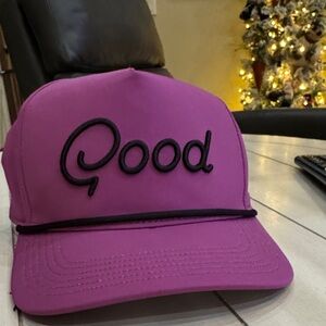 Good Good Pink Cap with Black Logo